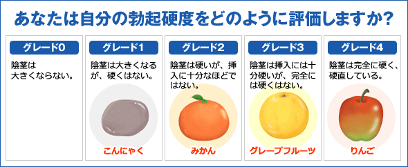 あなたの自分の勃起硬度をどのように評価しますか？